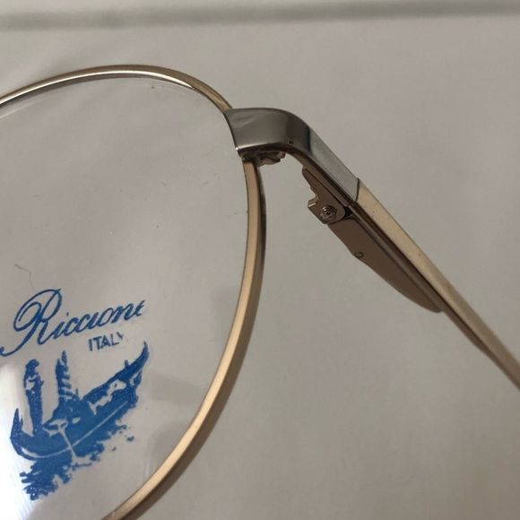🆕 Antique Gold Retro eyeglasses by Riccione💥 - Picture 10 of 15